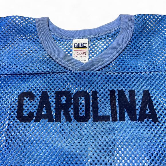 UNC Carolina Tarheels 80s Vintage Cropped Mesh Football Jersey Small - Picture 4 of 5